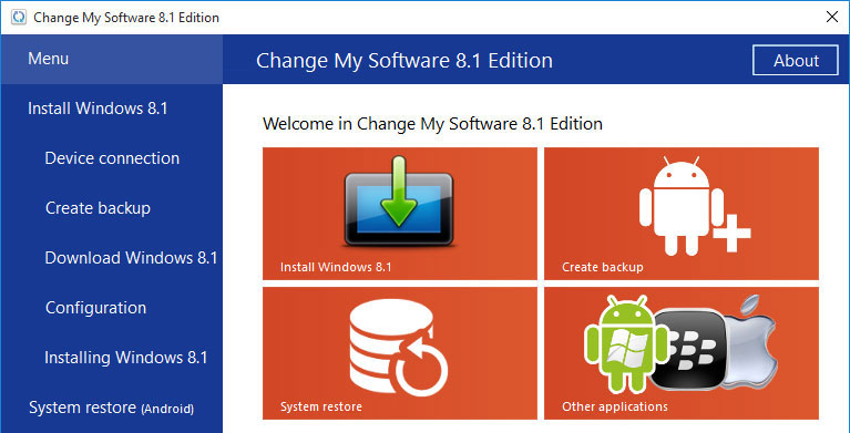 Change my software 8.1 edition download